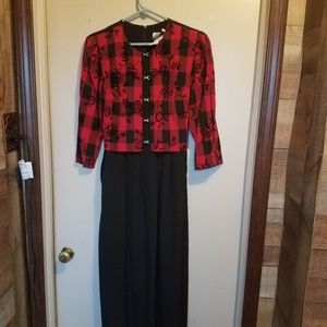 Midi dress 3/4 length sleeves